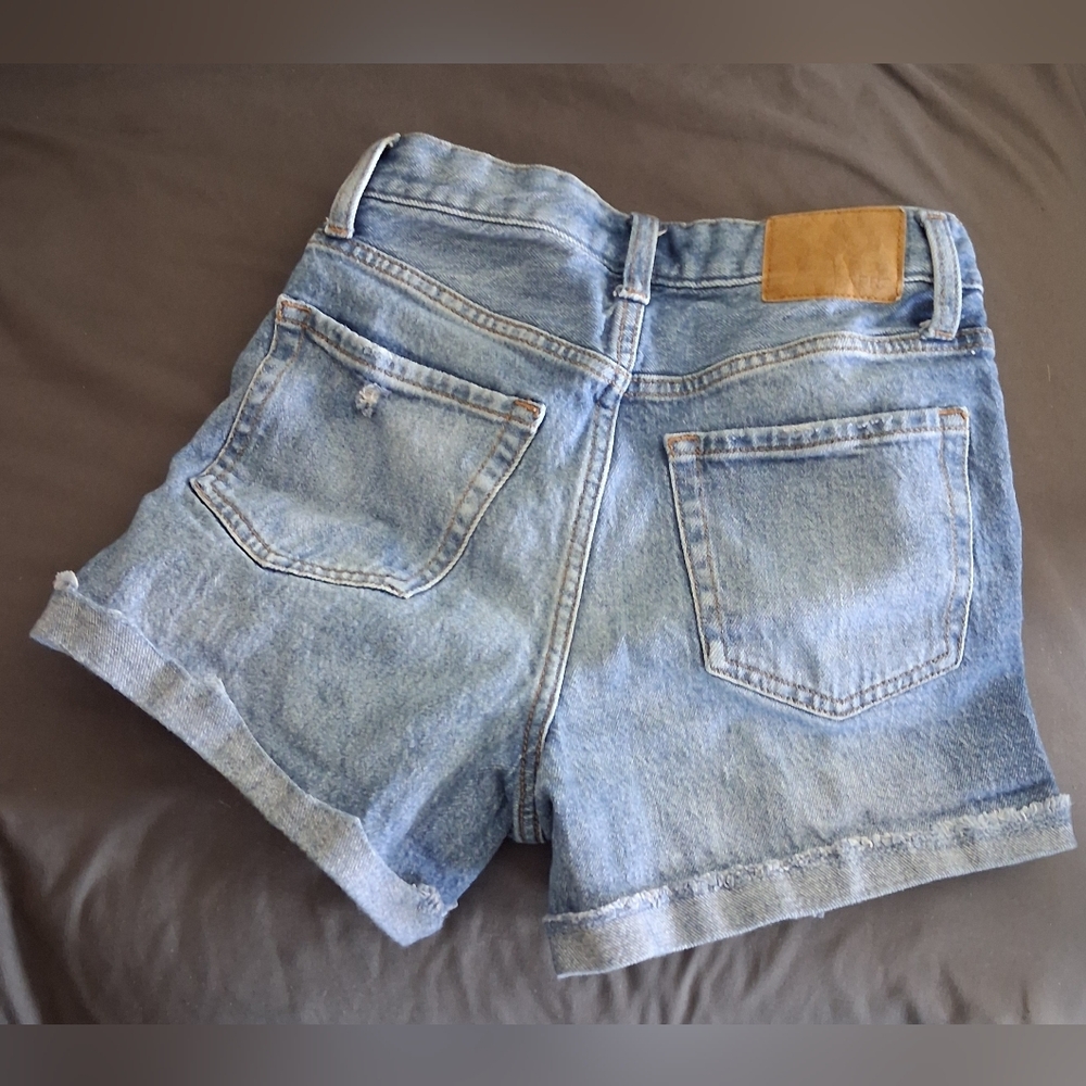 Mom Short Denim Ripped Distressed Jean - Picture 3 of 6